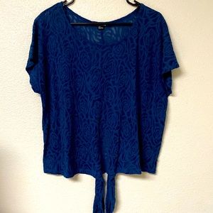 Forever 21 Casual Blue Boho Blouse Size LG